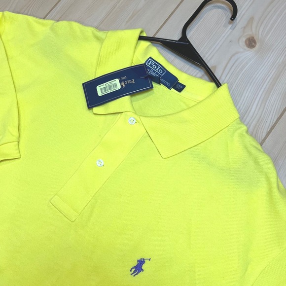Polo by Ralph Lauren Other - Polo Ralph Lauren Mens Polo Shirt Yellow Preppy Golf 2XB Big Short Sleeve NWT
